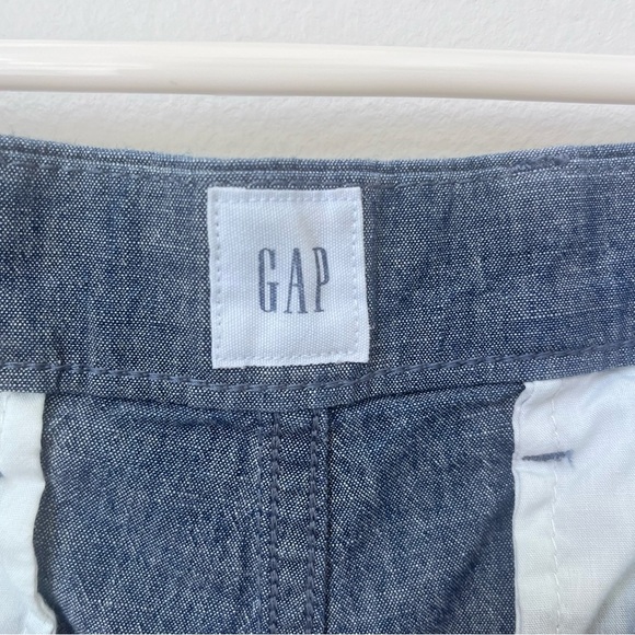 GAP Cotton Blue Essential Khaki 10" Shorts Size 36 - Picture 6 of 10